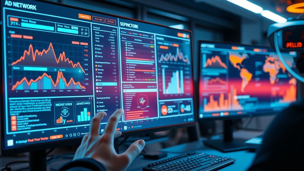 ad network optimization comparative analysis modern web interface showing various ad networks and performance data