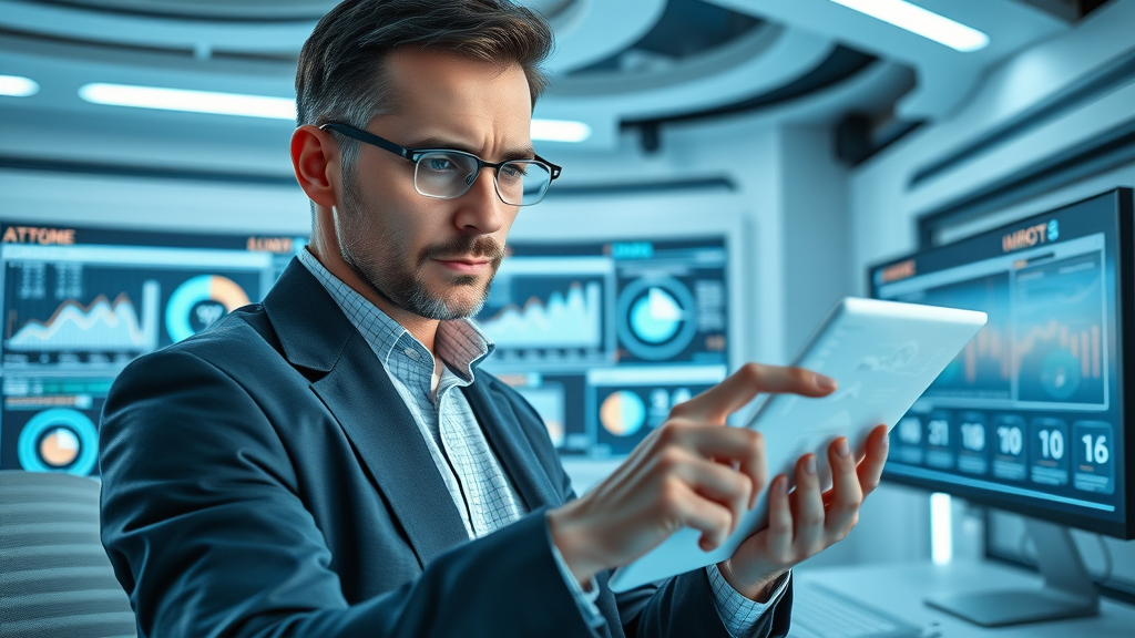 modern investor utilizing high tech apps for real estate analysis in property investment education