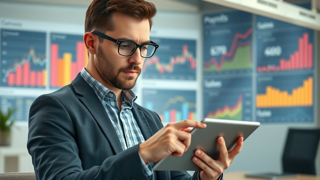 conversion rate optimization business analyst reviewing CRO metrics dashboard