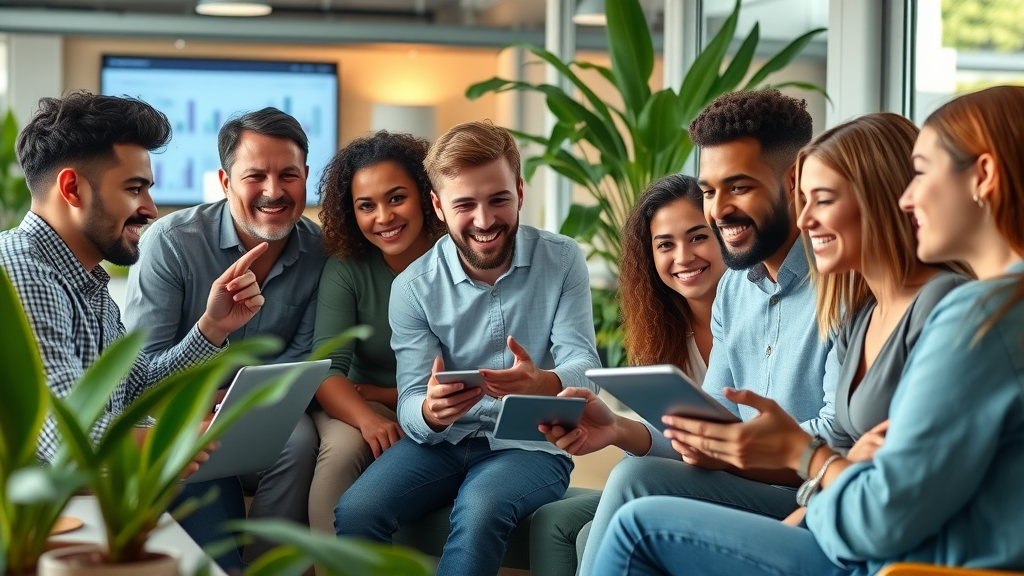 Independent media platforms collaboration digital creators modern coworking office analytics