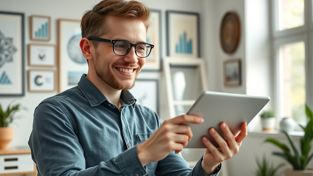 successful digital entrepreneur independent media platform workspace analytics