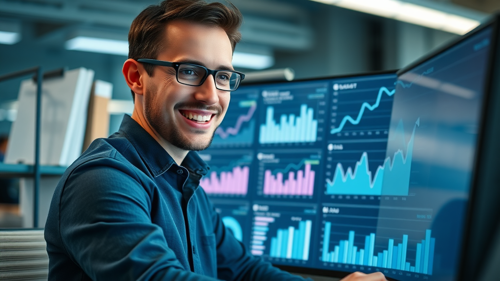 Analytics dashboard showing KPIs for video marketing strategies