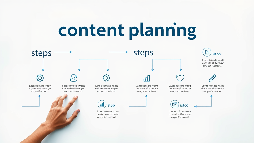 content planning process steps infographic