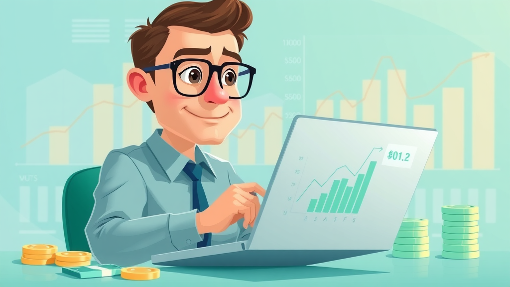 financial analyst calculating outbound lead generation ROI and costs