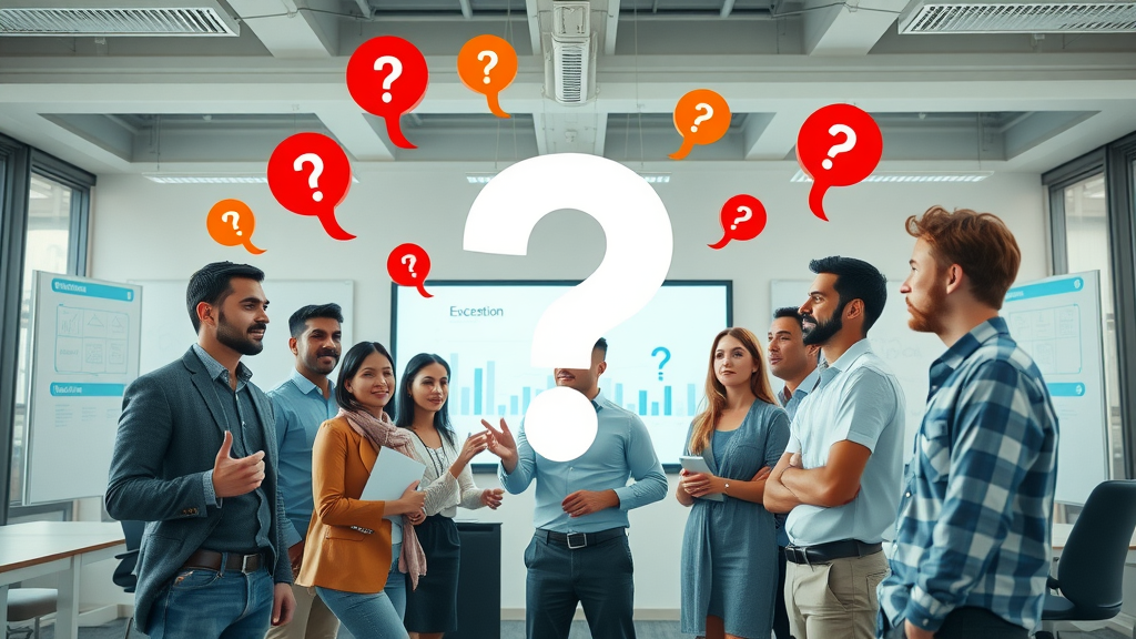 inquisitive group in office discussing social media platforms comparison and top social networks