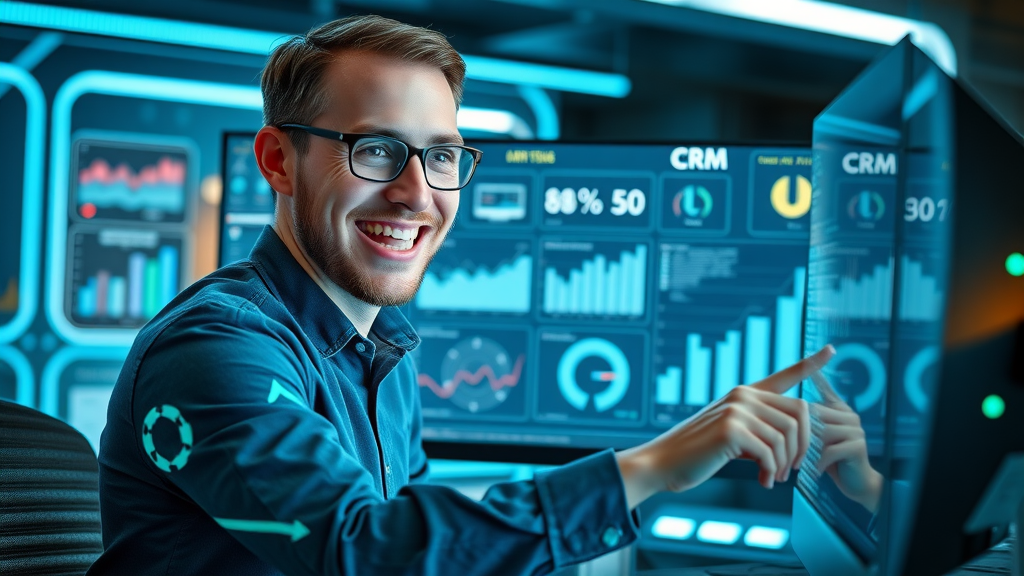 innovative CRM dashboard for outbound lead generation analysis