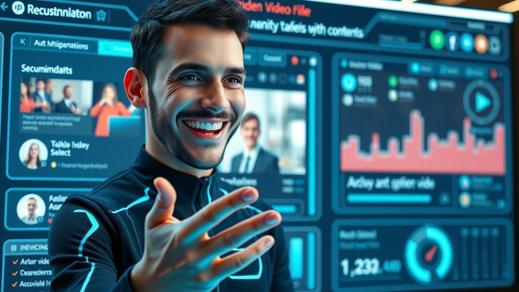 Personalized video player interface using AI for video marketing strategies