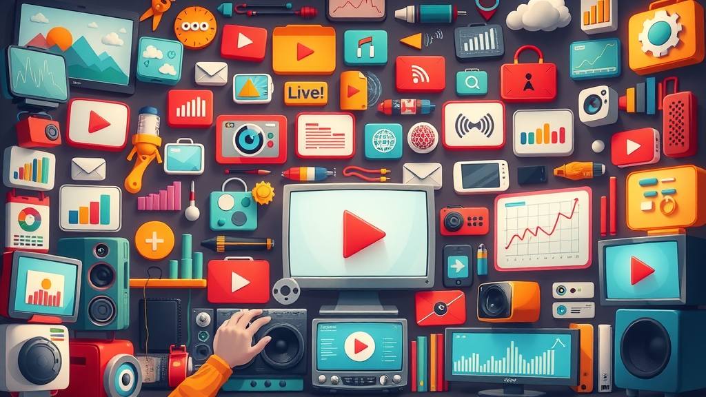 diverse collection of multimedia elements showing how media SEO boosts search engine visibility