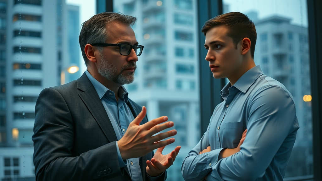 Real estate investor and advisor reviewing market downturn trends risk management portfolio management