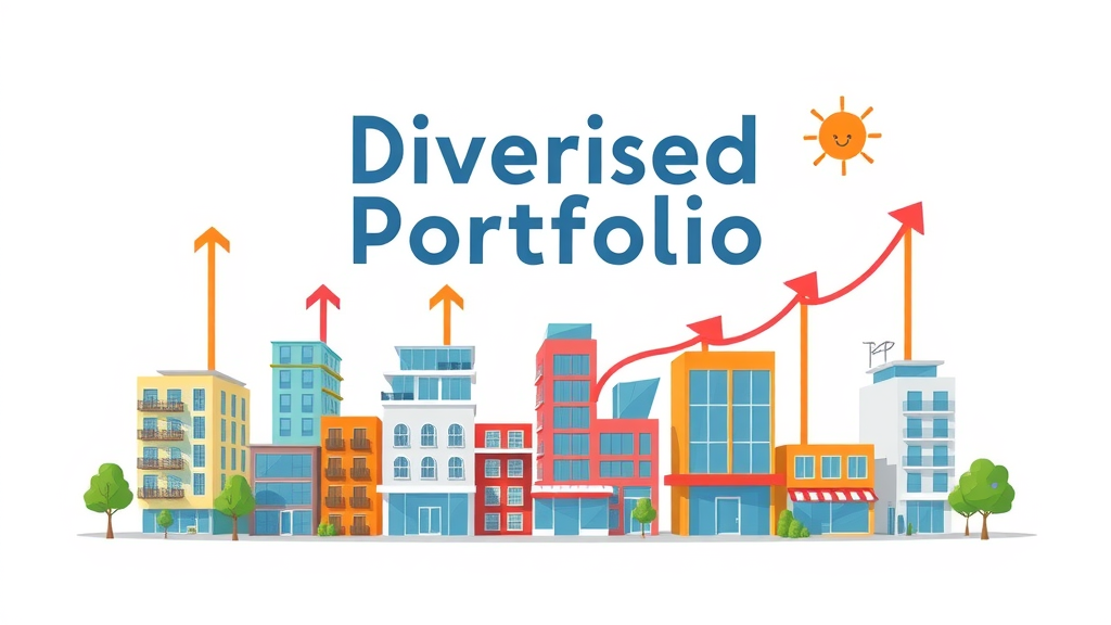 Diversified real estate portfolio with apartments, offices, warehouses, retail properties for portfolio management