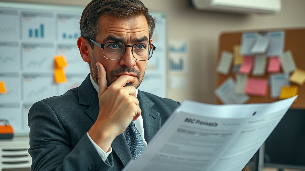 confused business professional lacking clear outbound lead generation strategy