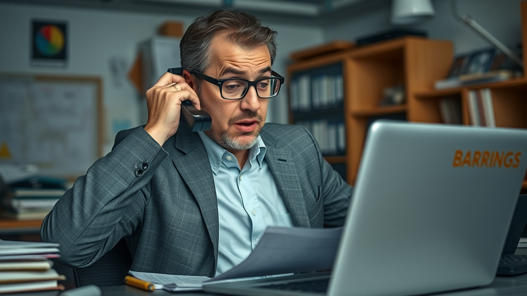 overwhelmed small business manager making SEO mistakes in busy back-office