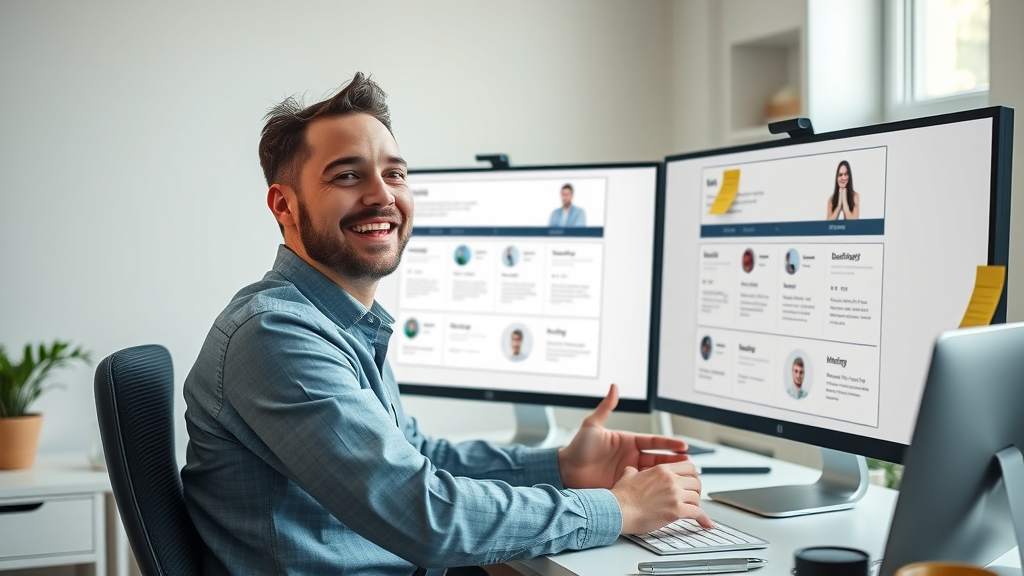 Web designer building high-converting landing pages for digital advertising campaigns