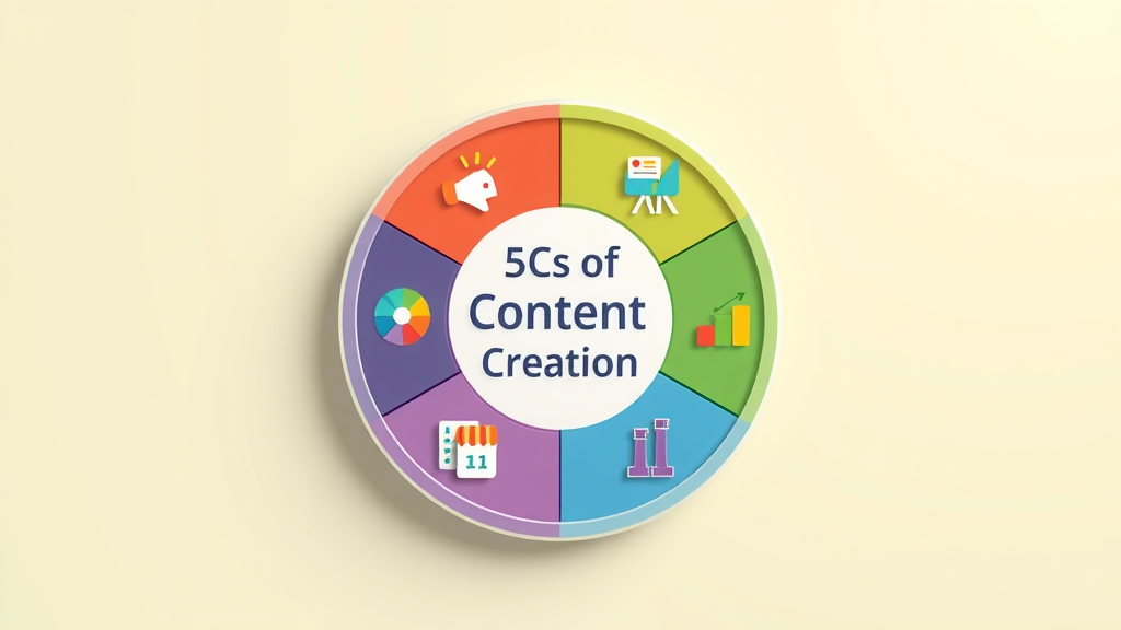 infographic 5 Cs of content creation planning techniques