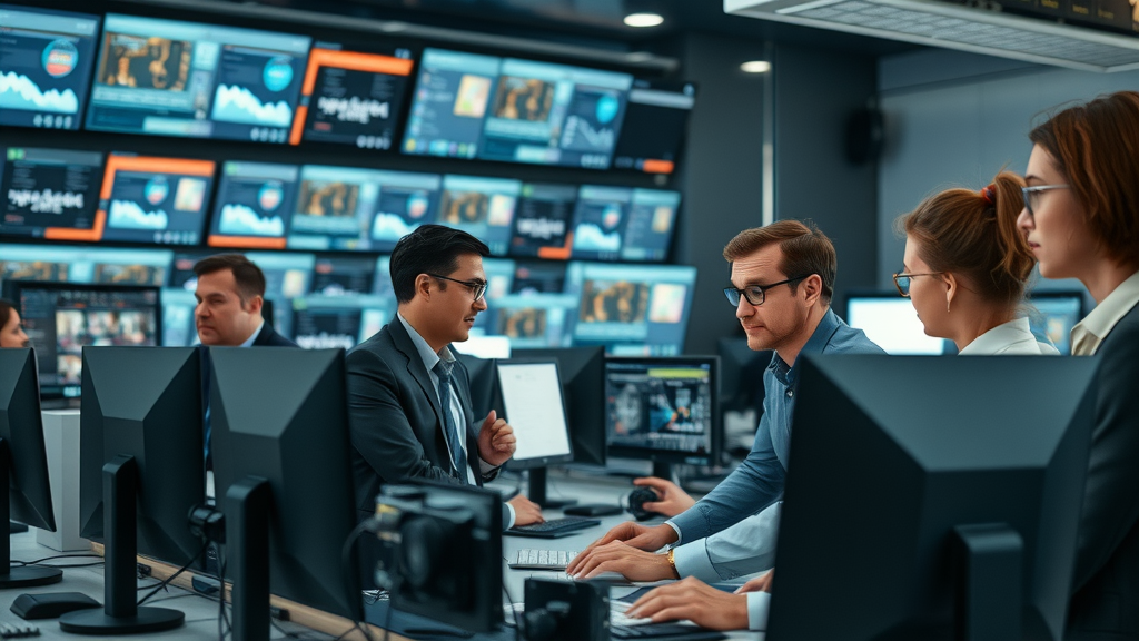 independent media modern newsroom journalists analyzing digital stories editorial independence collaboration