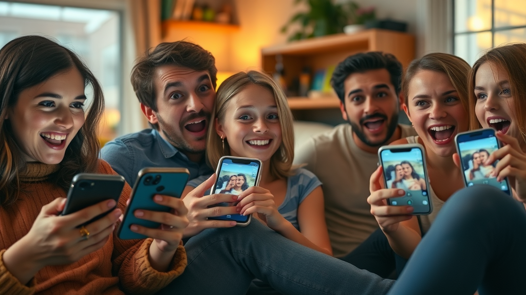 social media audiences engaged watching short-form video content on smartphones